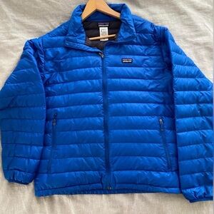 Patagonia Men's Down Sweater Blue Puffer Jacket